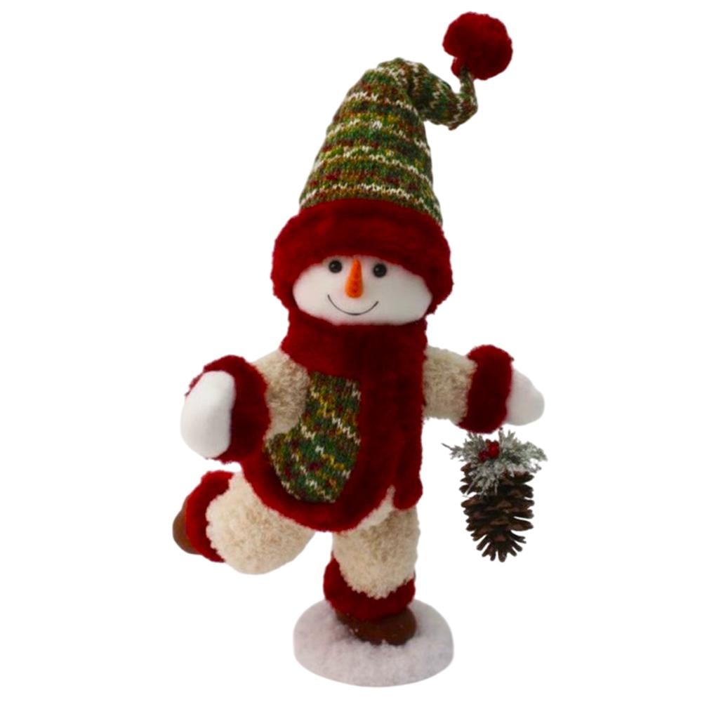 Декор новогодний Снеговик с шишкой 35х26х62 см (CR-4-14)