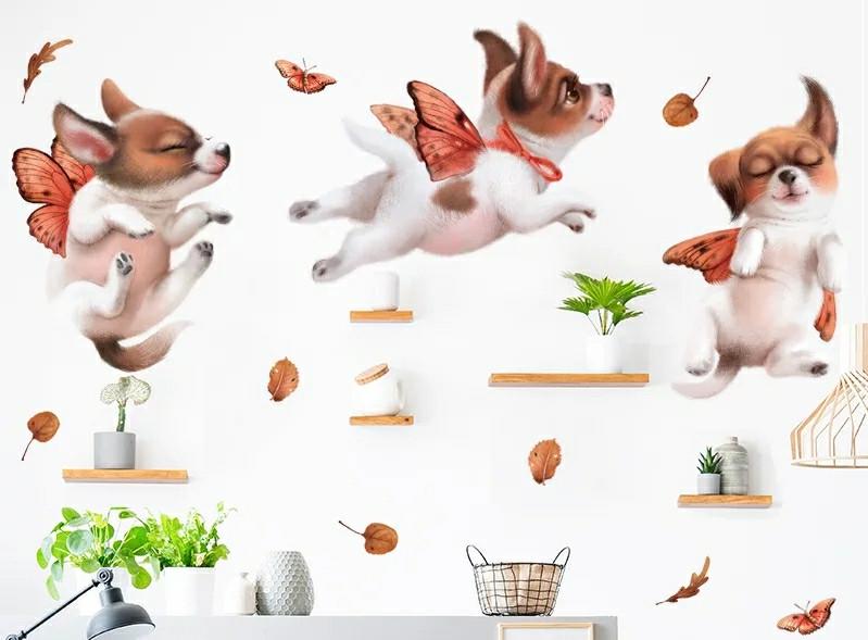 Наклейка виниловая Собачки I love dog лист 30х90 см (34967737)