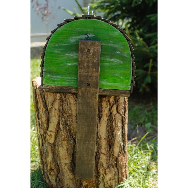 Скворечник Домик Хоббита из дерева обработанного масло-воском 31х23х25 см - фото 5
