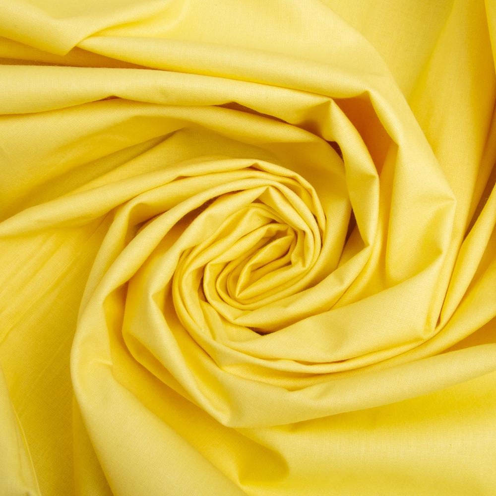 Ткань бязь ранфорс для постельного белья V-05 2,4 м Желтый (23877)