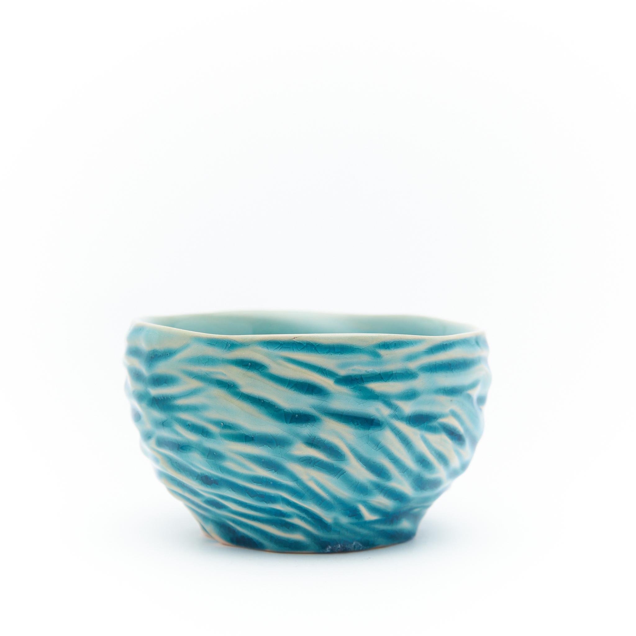 Чаван для матчі Волноріз ручної роботи (CUP-005) - фото 1 Чаван для матчі Волноріз ручної роботи (CUP-005) - фото 1