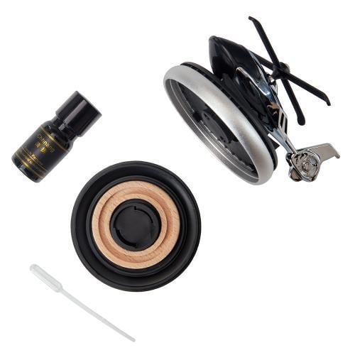 Ароматизатор многоразовый Вертолет на солнечной батарее Серебряный (00000065619) - фото 2