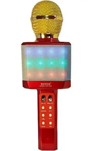 Микрофон-караоке WSTER WS-1828 LED (25580864) - фото 7