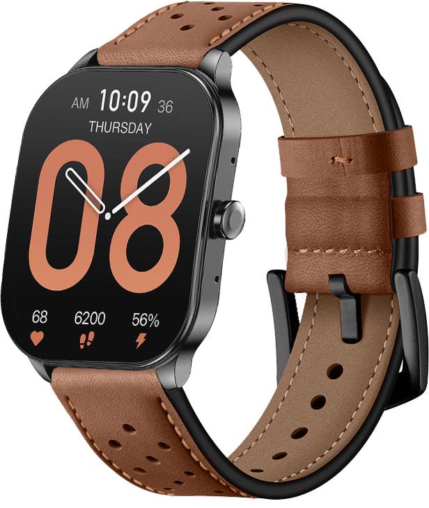 Ремешок кожаный Classico для Amazfit Pop 3S/3R Light Brown (34021-45)