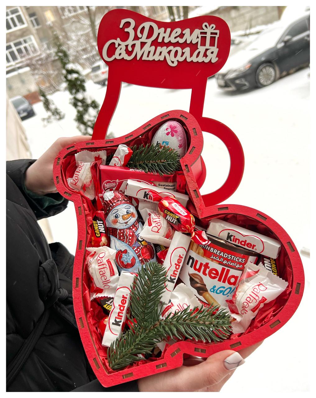 Подаруноковий бокс з ласощами до дня Святого Миколая (2047088865) - фото 5