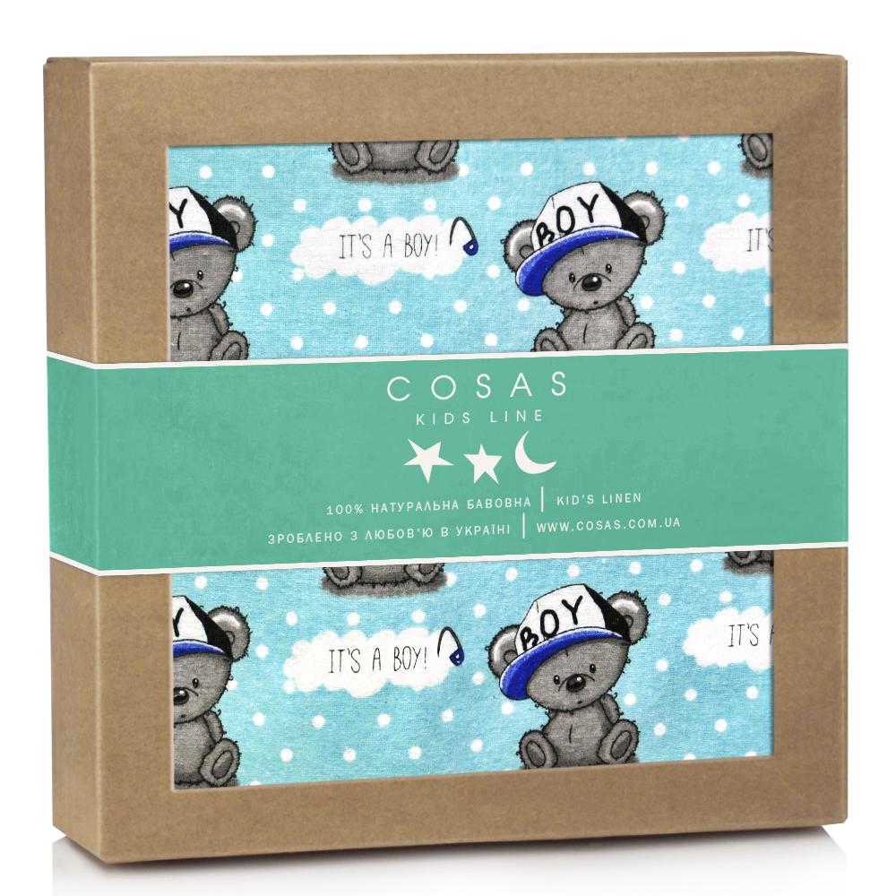 Пелюшка фланелева Cosas Boy Bear 80х100 см (4822052021088)