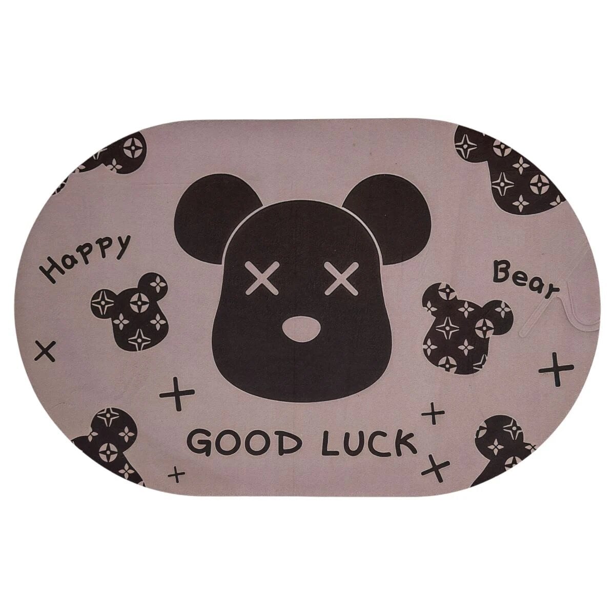 Коврик для ванной комнаты диатомитовый Good Luck овальный 38х58 см Розовый (HP-42-56)