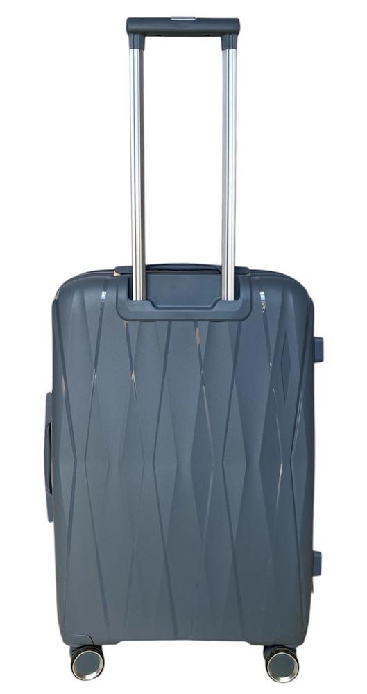 Чемодан средний Madisson Snowball 51103 полипропилен M Серый - фото 4