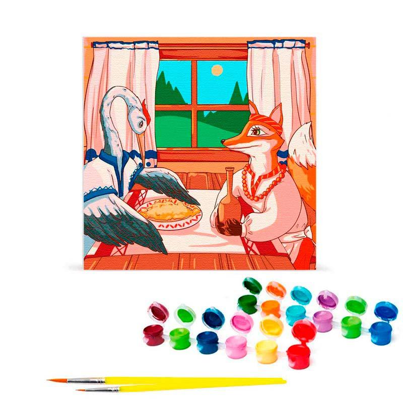 ᐉ Картина за номерами ART CRAFT Лисичка та журавель 40х40 см