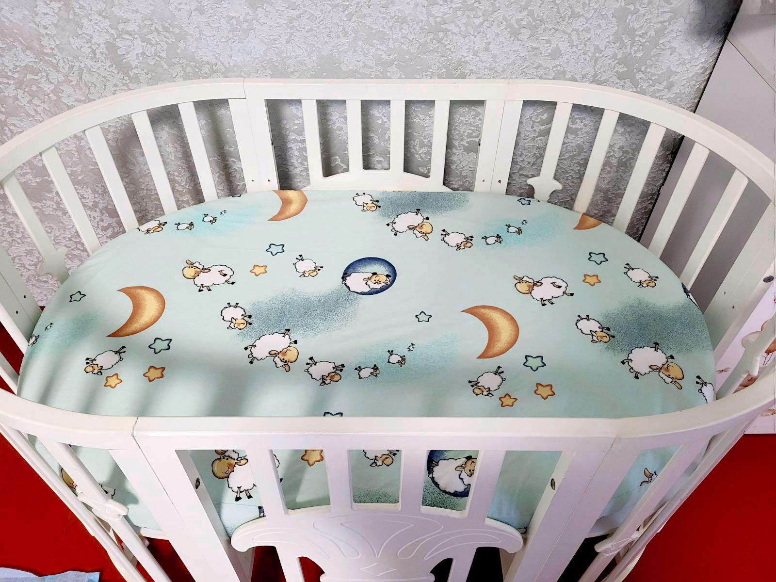 Простынь детская с резинкой в овальную кроватку 120х70 см (БН024/5 б) - фото 2 Простынь детская с резинкой в овальную кроватку 120х70 см (БН024/5 б) - фото 2