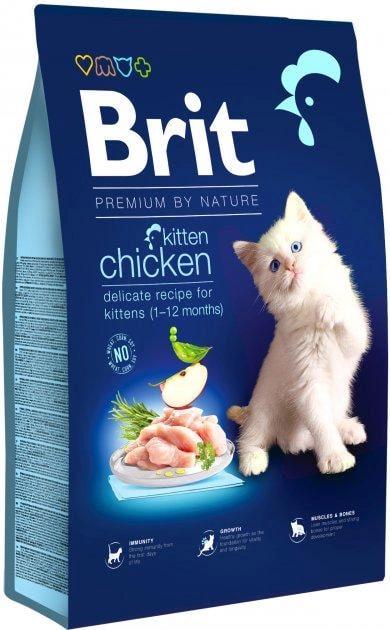 Корм Brit Premium by Nature Cat Kitten для кошенят з куркою 8 кг (171866) - фото 1