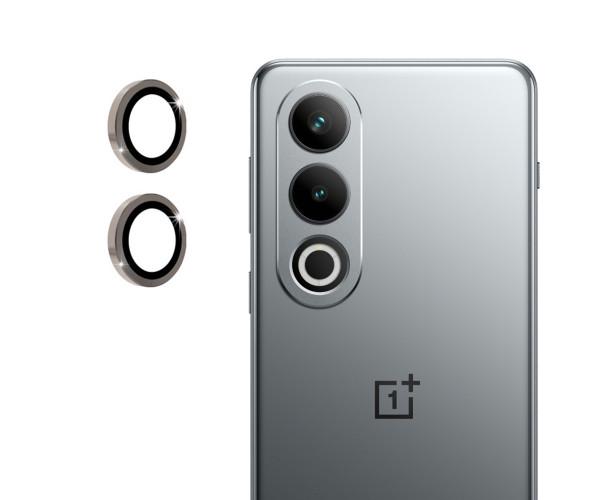 Защитное стекло с рамкой CD Pattern для OnePlus Ace 3V​ 5G​ на заднюю камеру Серебряный