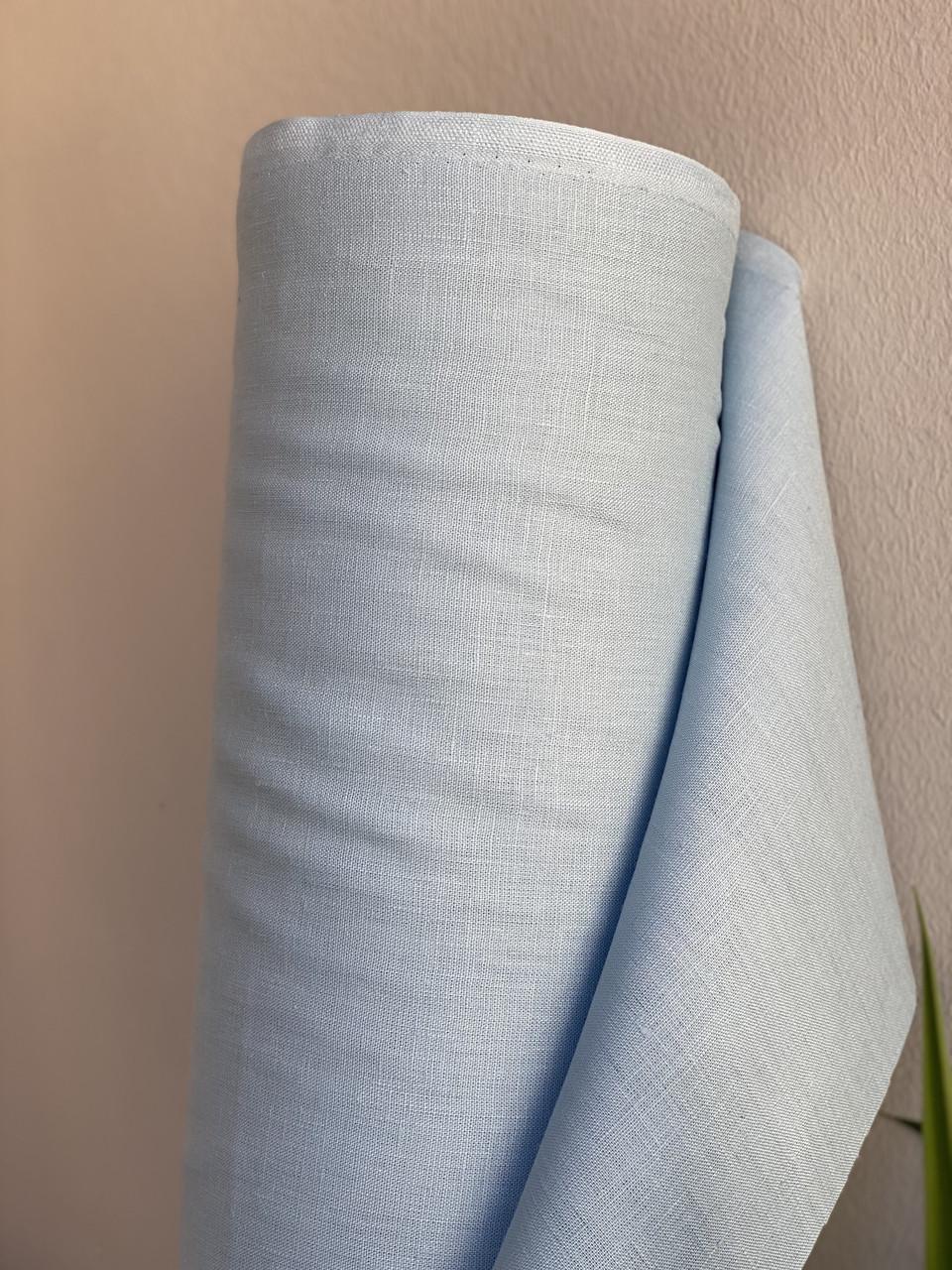 Ткань LINEN PLUS 100% лен 140 см 185/1305 Светло-голубой - фото 5 Ткань LINEN PLUS 100% лен 140 см 185/1305 Светло-голубой - фото 5