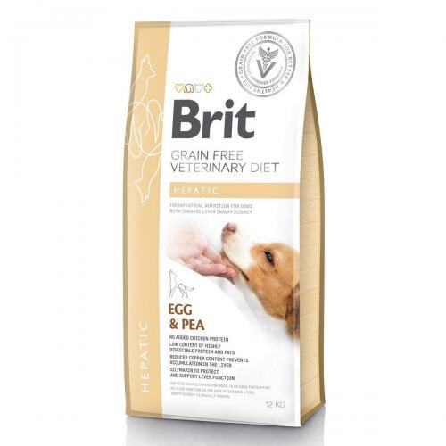 Корм для собак сухий Brit Veterinary Diet Dog Grain Free Hepatic Дієта при печінковій недостатності 12 кг (9346)