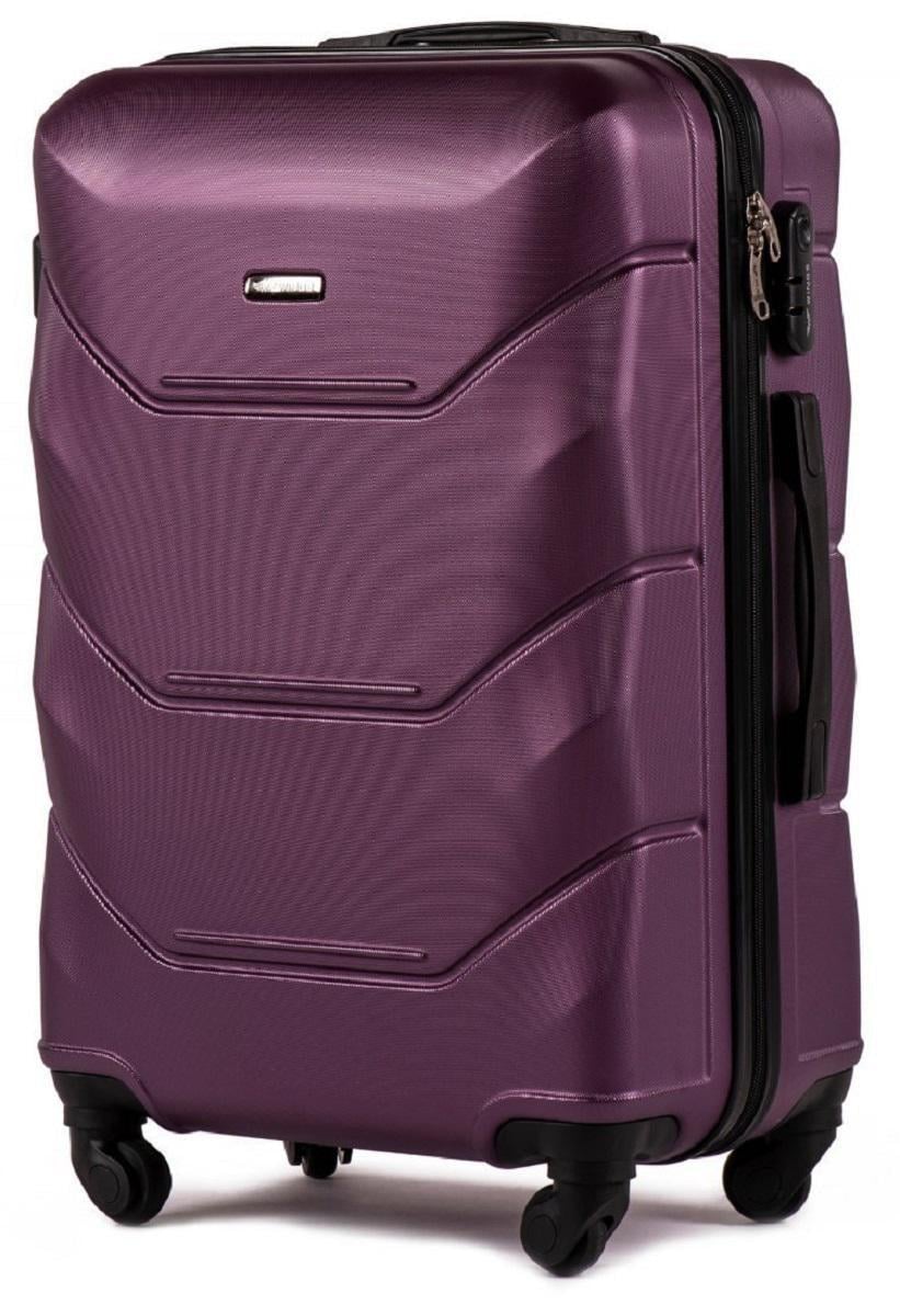 Валіза пластикова Wings 147 велика Темно-фіолетовий (Wp00294) - фото 1 Валіза пластикова Wings 147 велика Темно-фіолетовий (Wp00294) - фото 1