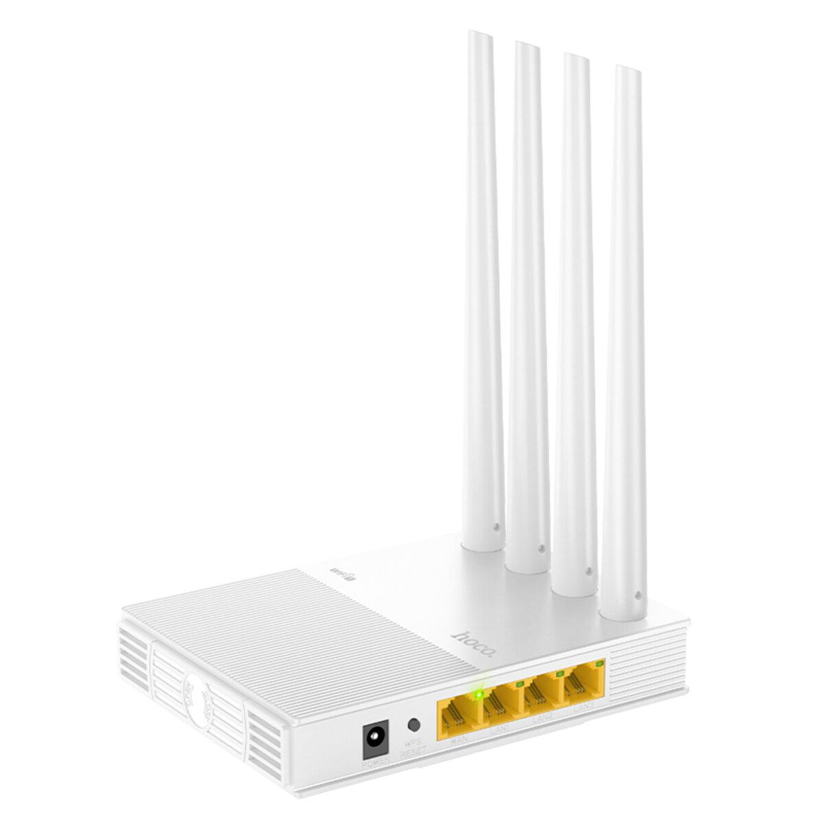 Маршрутизатор Hoco HI31 WiFi5 Wireless Router EU 1xWAN RJ45 3xLAN RJ45 White (6942007640718) - фото 4