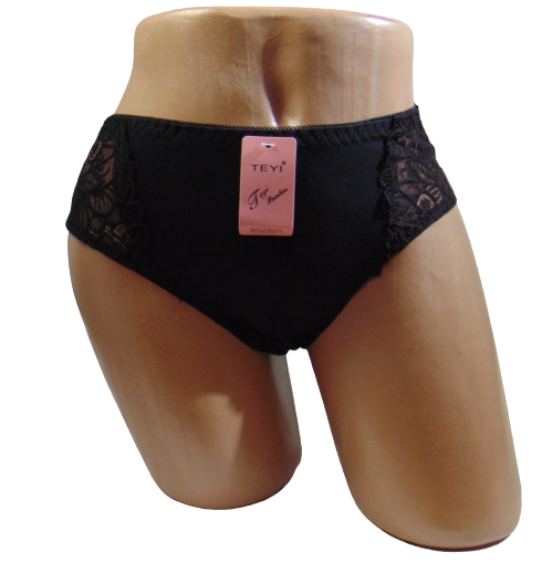 Женские трусики хлопковые Teyi 20003 XL Черный (1799530140)
