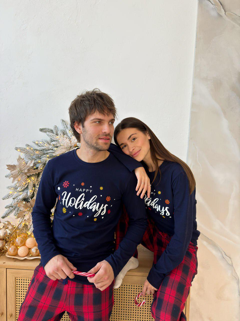 Пижамы парные мужская и женская Глен с начесом M (F220PF22PLW21) - фото 6