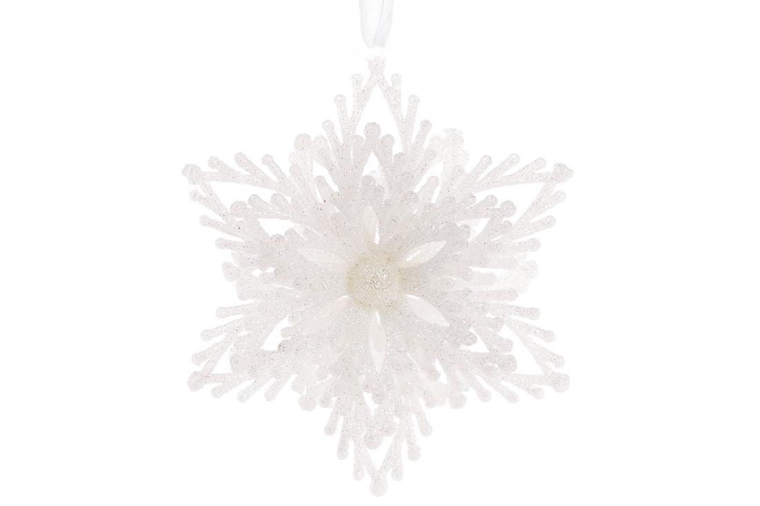 Новогодняя подвеска BonaDi Снежинка 12 см (788-527)