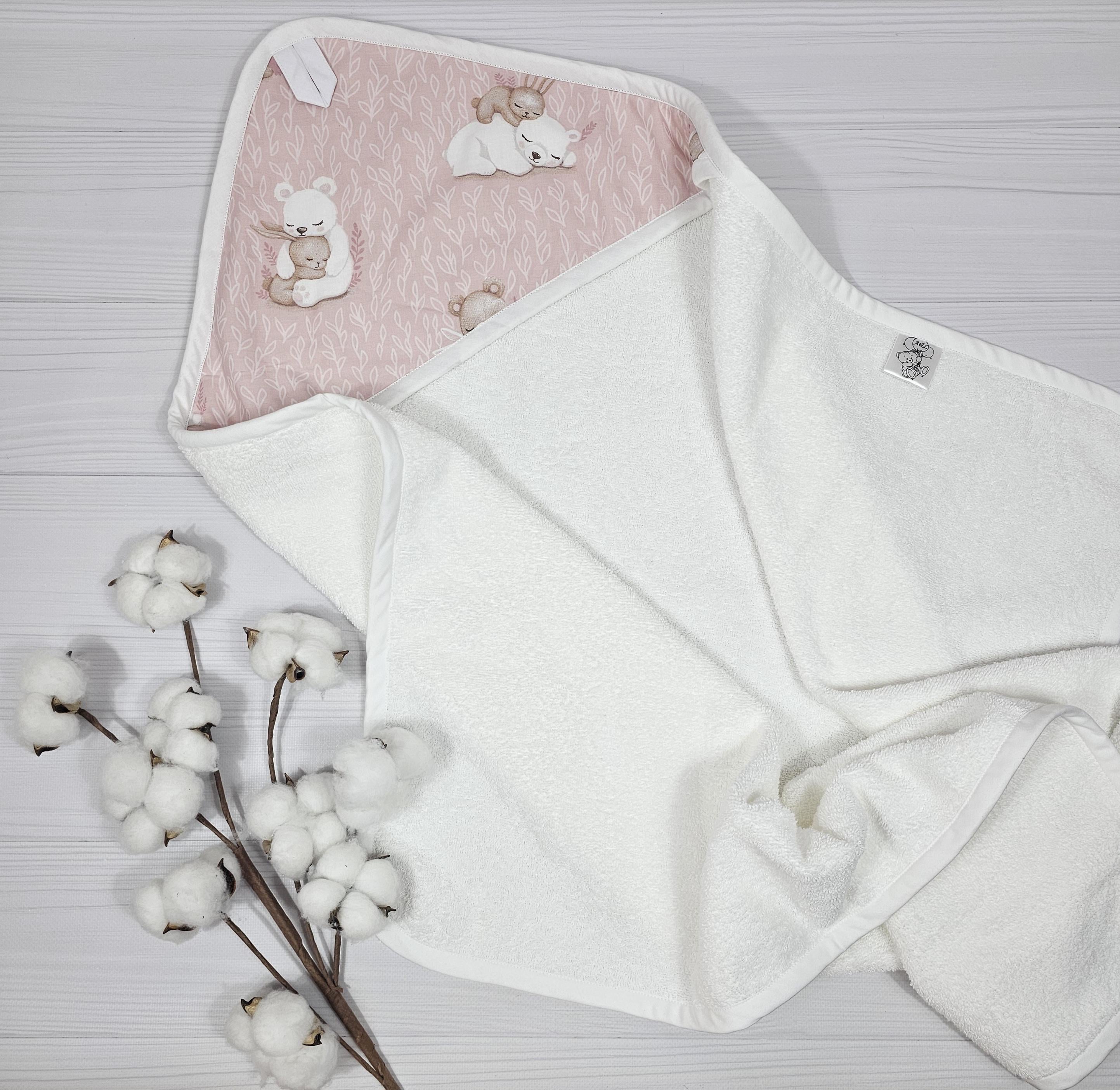 Полотенце-уголок детское a.l.babybox Сладкие объятия 80х80 см (R34246690)