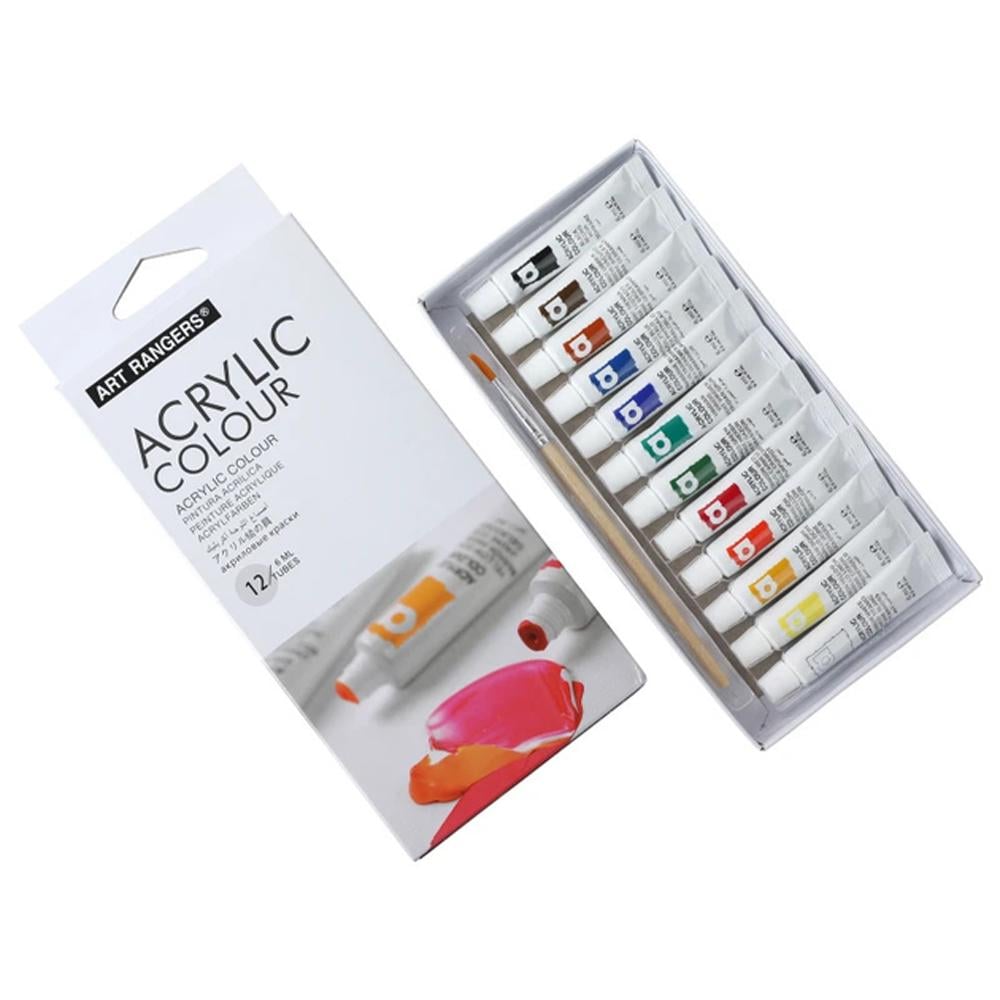 Фарби акрилові художні тюбики в коробці 12 кольорів по 6 мл (37-10047) - фото 4 Фарби акрилові художні тюбики в коробці 12 кольорів по 6 мл (37-10047) - фото 4