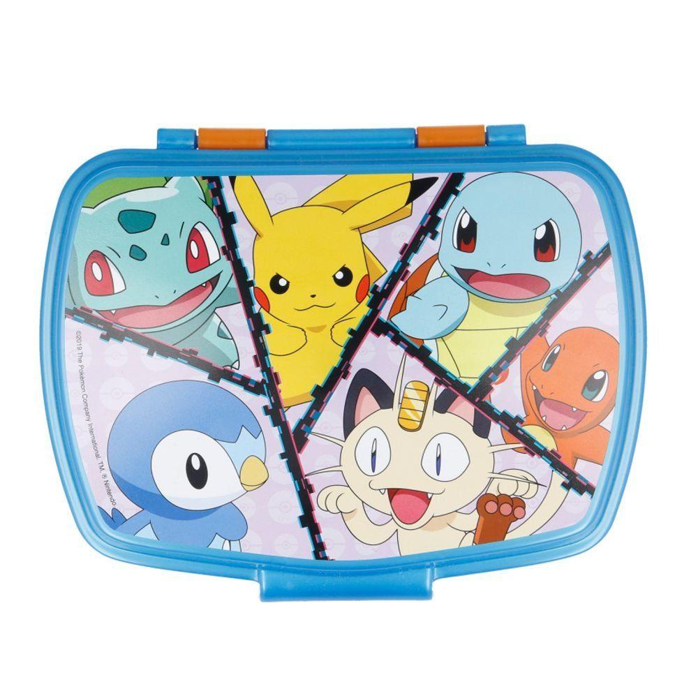 Ланч-бокс детский Stor Pokemon 17x13,5x6 см Голубой с оранжевым (28421329) Ланч-бокс детский Stor Pokemon 17x13,5x6 см Голубой с оранжевым (28421329)