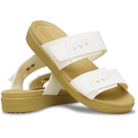 Шлепанцы Crocs Brooklyn Buckle W9 p. 39-40 Tan Chalk (32810633)