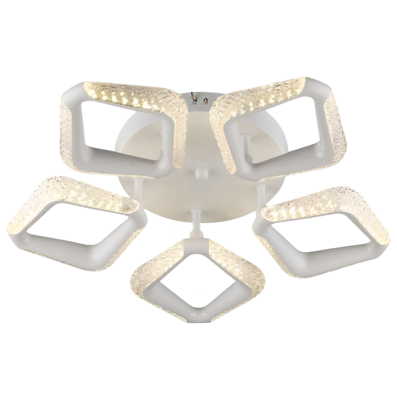 Люстра светодиодная Sirius 30W в форме цветка 3000K/6500K Белый (B YH1301/5 WT)