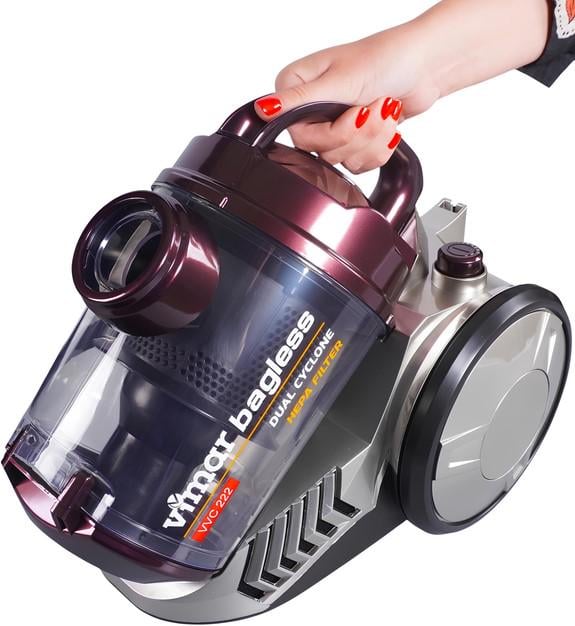 Пилосос колбовий без мішка Vimar vvc-222 R 2200 Вт (45767) - фото 6 Пилосос колбовий без мішка Vimar vvc-222 R 2200 Вт (45767) - фото 6