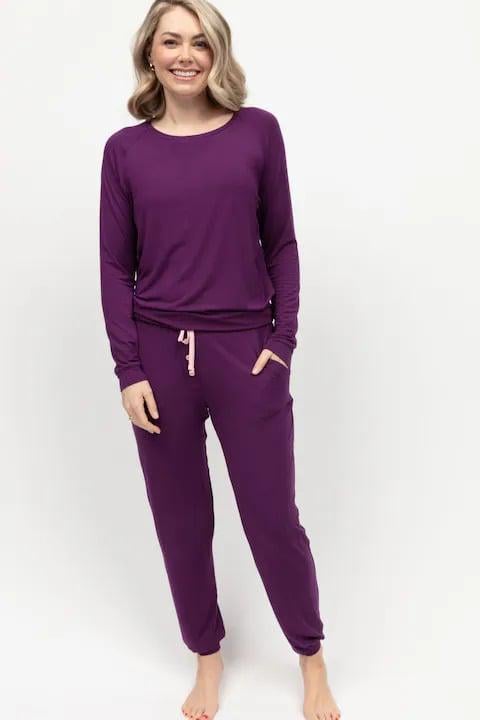 Пижама женская лонгслив и брюки CYBERJAMMIES Clarissa 9475/9476 16 XL Фиолетовый (24015)