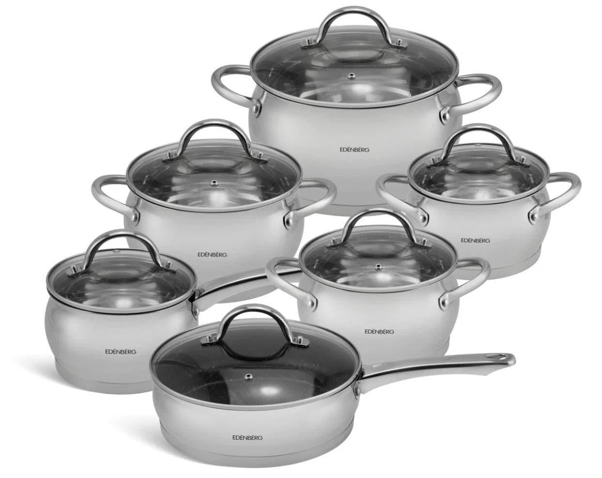 Набір каструль Edenberg EB-4052 12 пр. Набір каструль Edenberg EB-4052 12 пр.