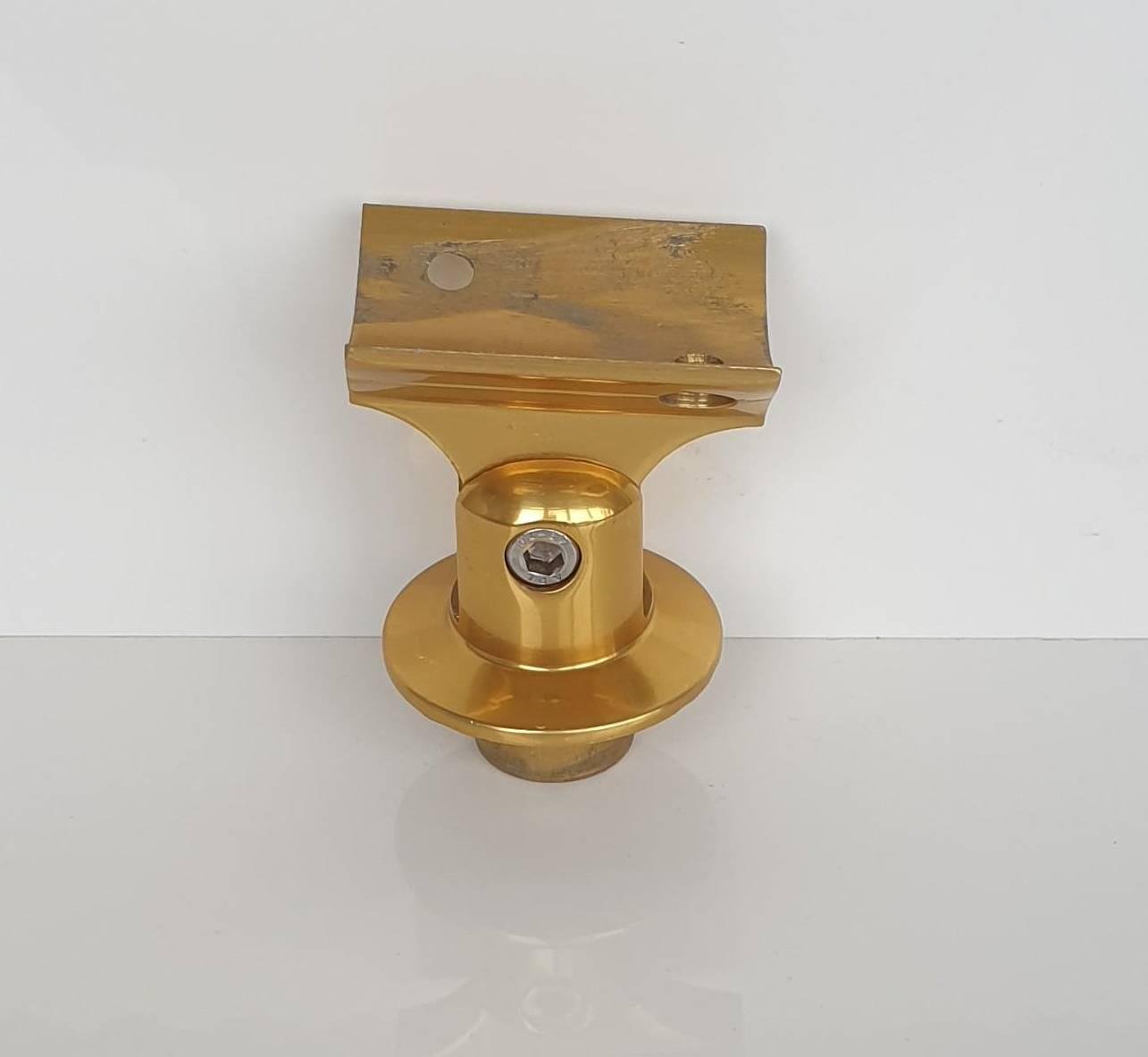 З'єднувач стійки та перила система коло для алюмінієвих поручнів Ø 40х50 мм Золотистий