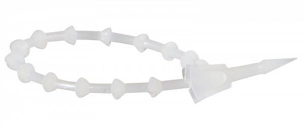 Хомут-стяжка узловой АСКО-Укрем CHS-100BT 100 мм нейлон 6,6 1 шт. Белый (A0150090077)