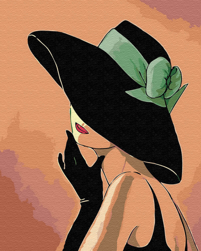 Картина по номерам Brushme Дама в шляпе (GX30461)