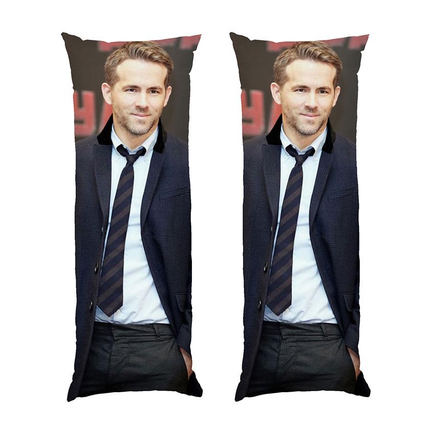 Подушка дакімакура Ryan Reynolds American actor габардин 150х50 см (113292-3)