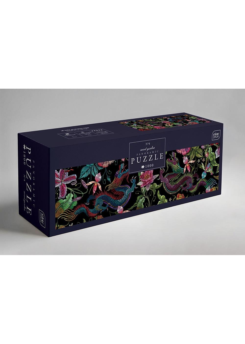 Пазли InterDRUK тришарові панорамні Secret Garden 4 1000 шт. (370112)