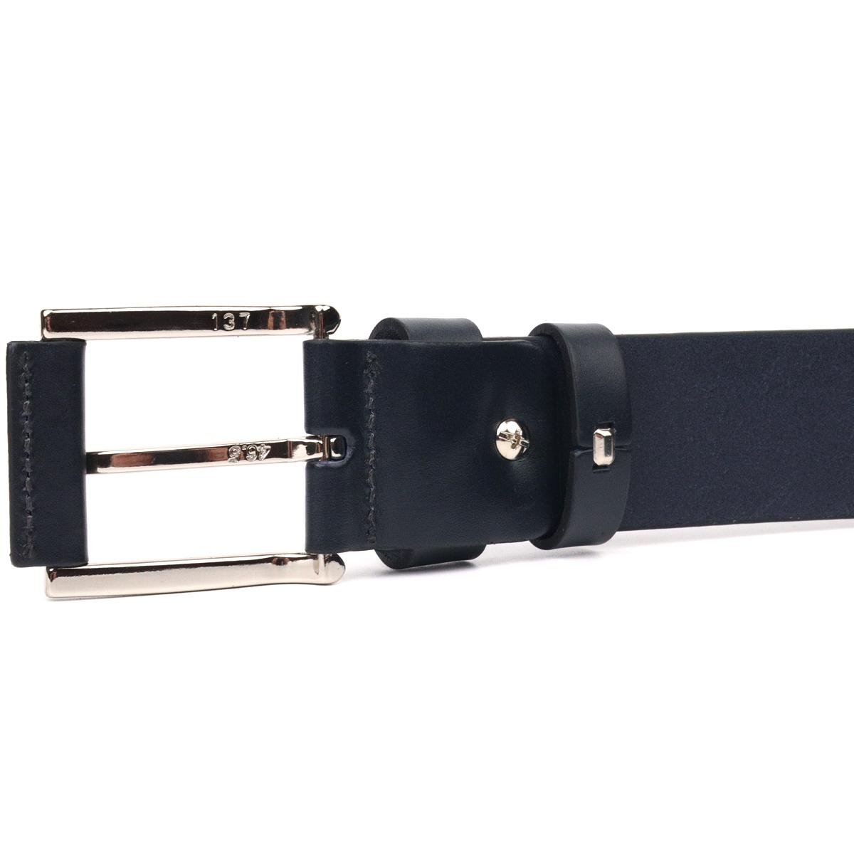 Ремень кожаный мужской GRANDE PELLE Leather Belt 21470 Синий (10847254) - фото 4