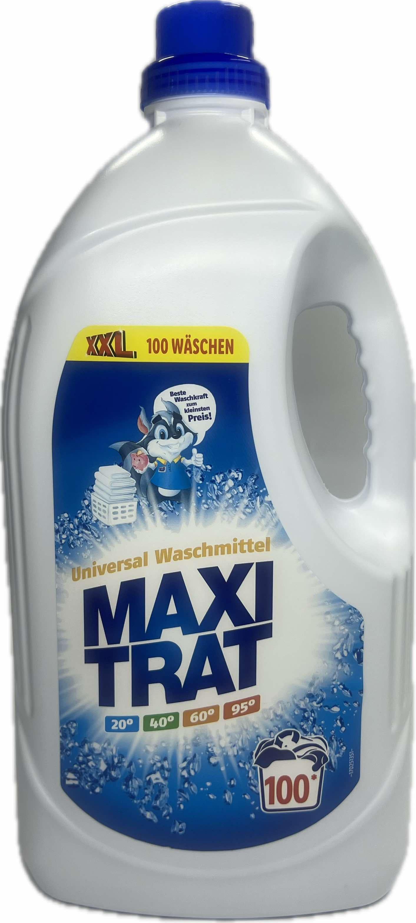 Пральний гель Maxitrat універсальний 100 циклів прання 5 л (23323120) Пральний гель Maxitrat універсальний 100 циклів прання 5 л (23323120)