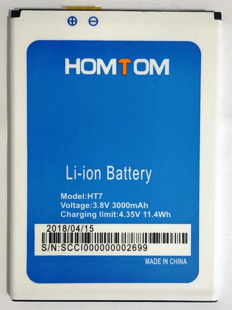 ᐉ Аккумулятор для Homtom HT7 3000 mAh