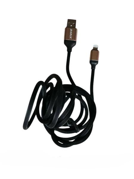 Кабель USB 3.0 на Lightning 3.4A iMax 2 м Black (26210680) - фото 3 Кабель USB 3.0 на Lightning 3.4A iMax 2 м Black (26210680) - фото 3