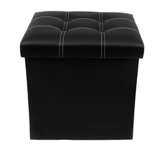 Тумба-пуф Stenson WW01367 38х38х38 см Чорний (10215515)