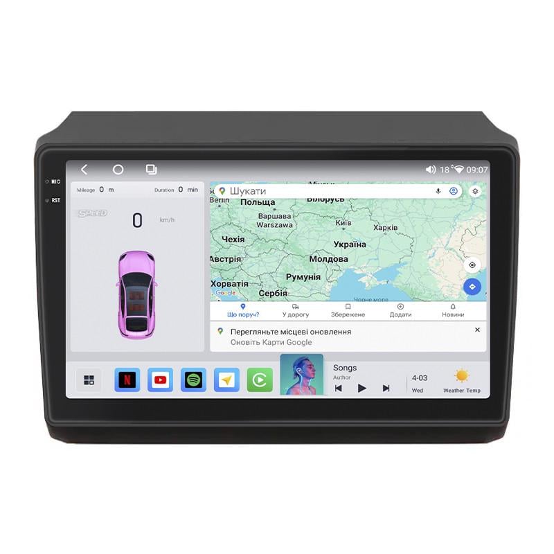 Автомагнитола штатная Lesko для Fiat Ducato II Рестайлинг 2011- 4/64 QLED CarPlay 4G Wi-Fi GPS Prime 9" (24366480)