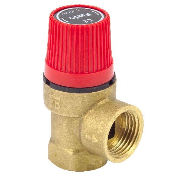 Клапан предохранительный для котла FADO Srl 1/2" ВВ 6 бар (TK-KP06)
