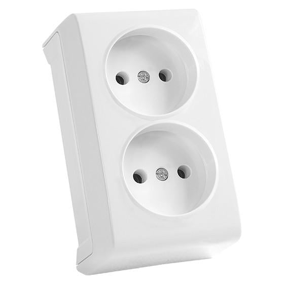 Розетка двойная VIKO Vera Белый (90681055)