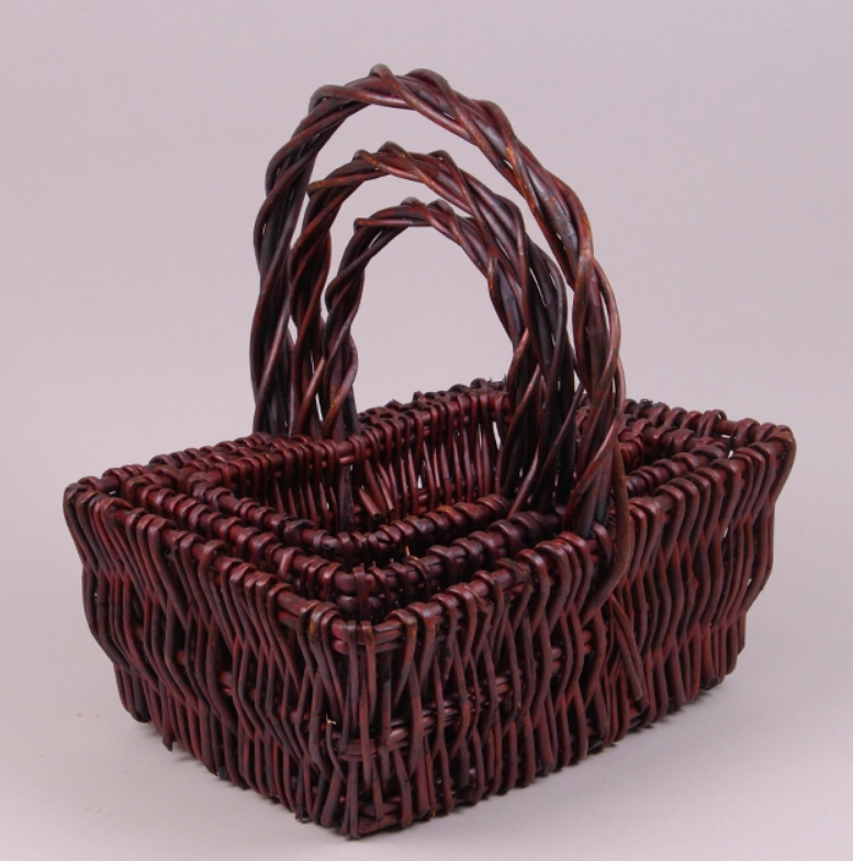 Комплект корзин из лозы 3 шт. (38940)