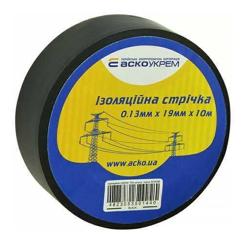 Изолента АСКО-УКРЕМ 0,13х19 мм/10 м Черный (28680862)