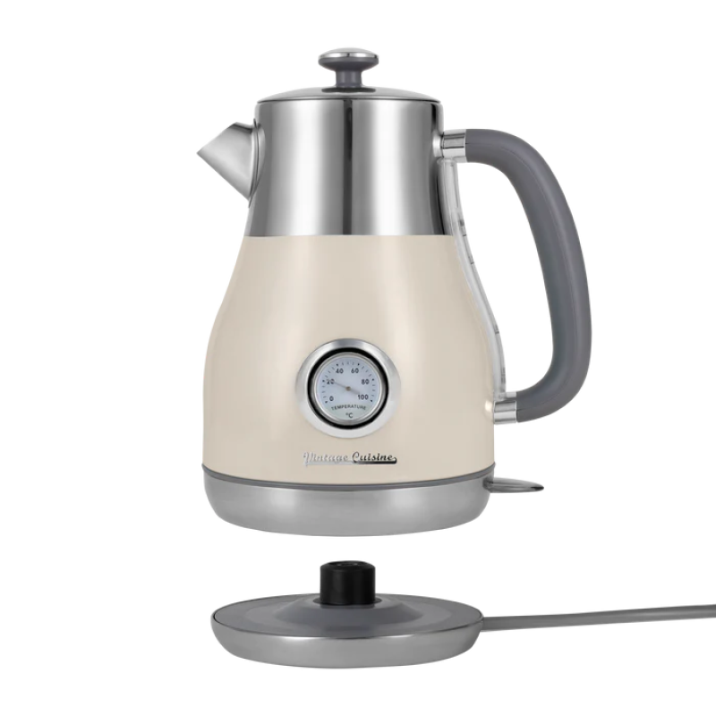 Електрочайник Vintage Cuisine у ретро стилі 2200W 1,6 л Кремовий - фото 7 Електрочайник Vintage Cuisine у ретро стилі 2200W 1,6 л Кремовий - фото 7