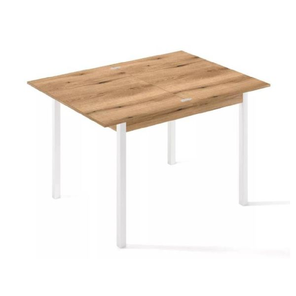 Стіл-трансформер обідній ART IN HEAD Lunch ЛДСП розкладний 90/30х60/30 см Дуб евок/Білий (TB19100000010) - фото 2 Стіл-трансформер обідній ART IN HEAD Lunch ЛДСП розкладний 90/30х60/30 см Дуб евок/Білий (TB19100000010) - фото 2