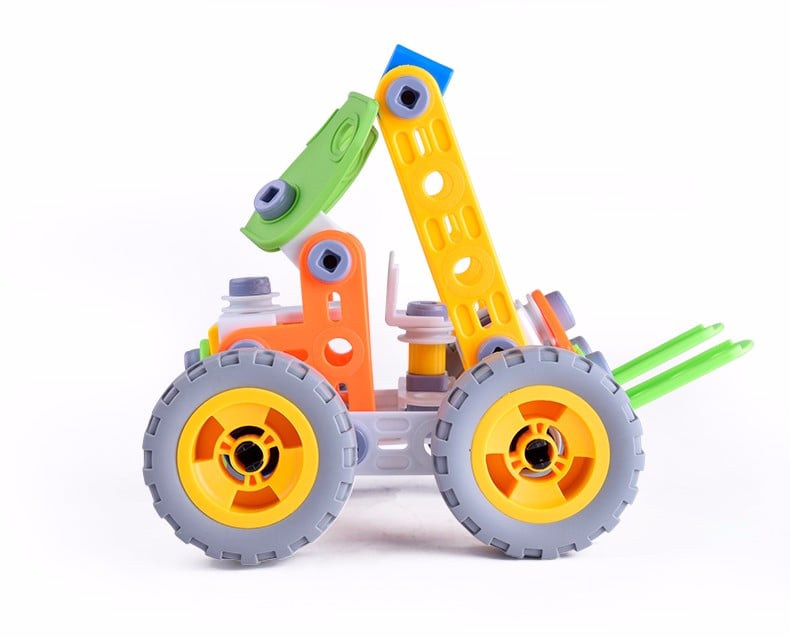 Развивающий болтовой STEM конструктор Build&Play Погрузчик 84 детали - фото 2