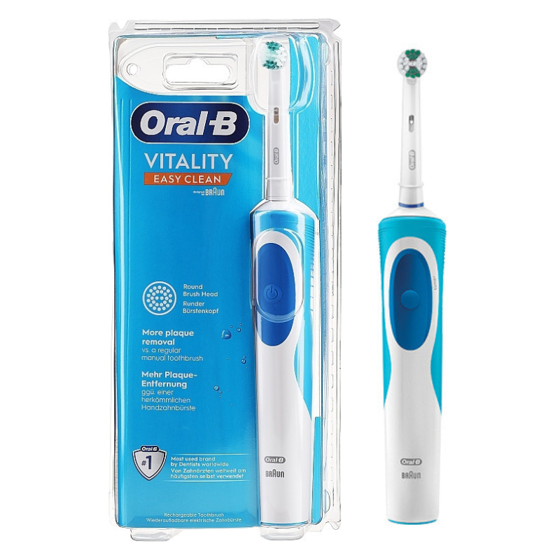 Електрична зубна щітка Oral-B Braun Vitality Easy Clean White/Blue (D12.013.1)